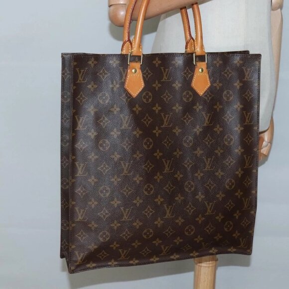 LOUIS VUITTON Monogram Sac Plat Hand Bag M51140 LV Auth BA4418 - Picture 3 of 16